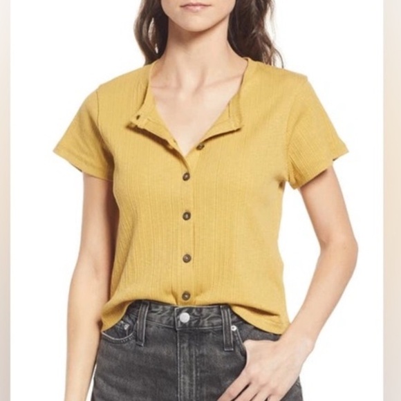 Madewell Tops - Madewell Mustard Button-Down Shirt